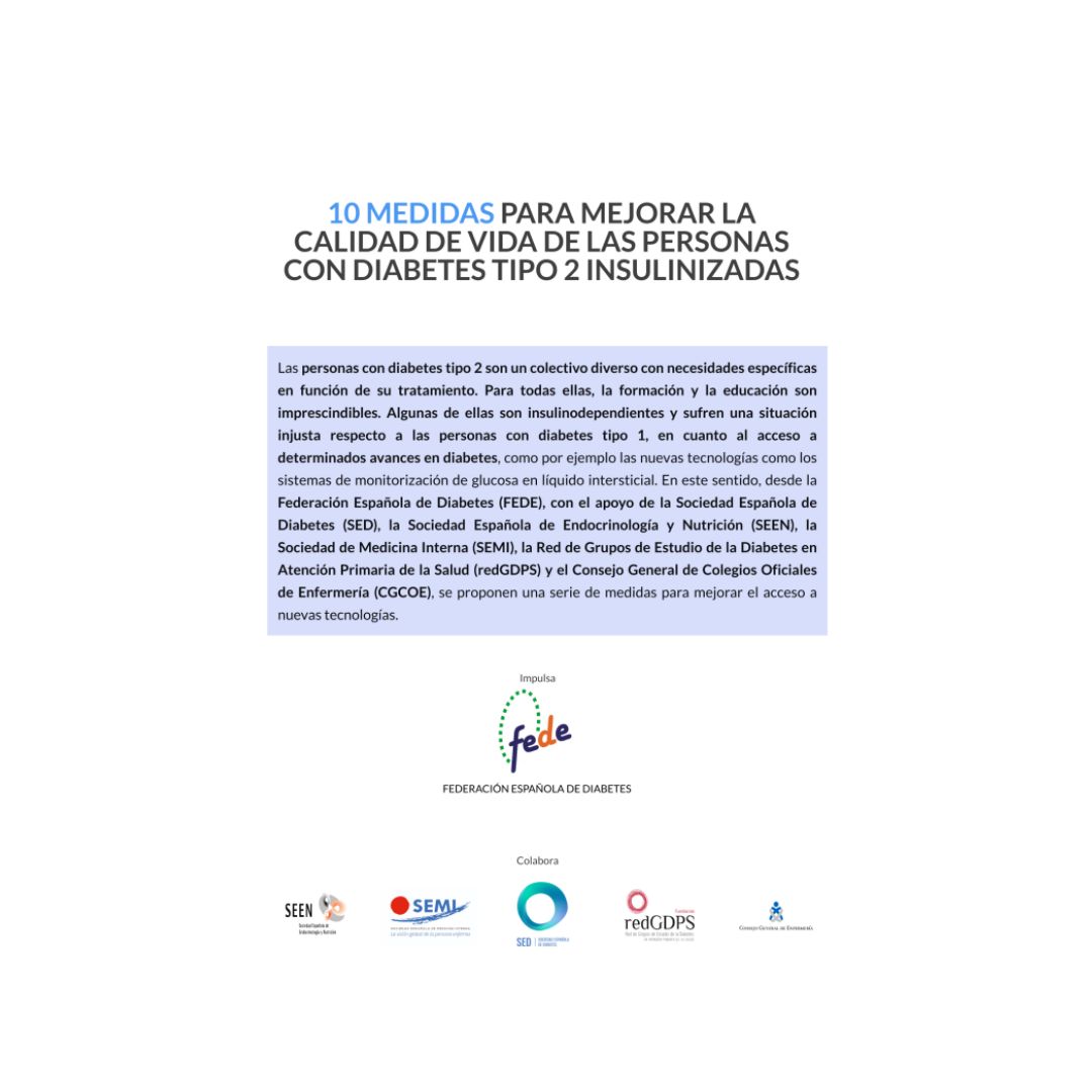10 medidas para mejorar la calidad de vida de las personas con Diabetes ...